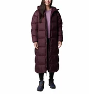 Płaszcze damskie - Damski płaszcz puchowy pikowany Columbia Pike Lake III Long Puffer Jacket - fioletowy - COLUMBIA - miniaturka - grafika 1