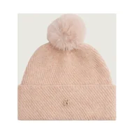 Czapki damskie - Tommy Hilfiger Czapka z dodatkiem wełny - miniaturka - grafika 1