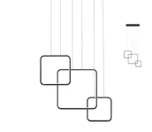 Lampy sufitowe - Redo 01-2098 - LED Żyrandol ściemnialny na lince THAI LED/66W/230V 3000K czarny - miniaturka - grafika 1