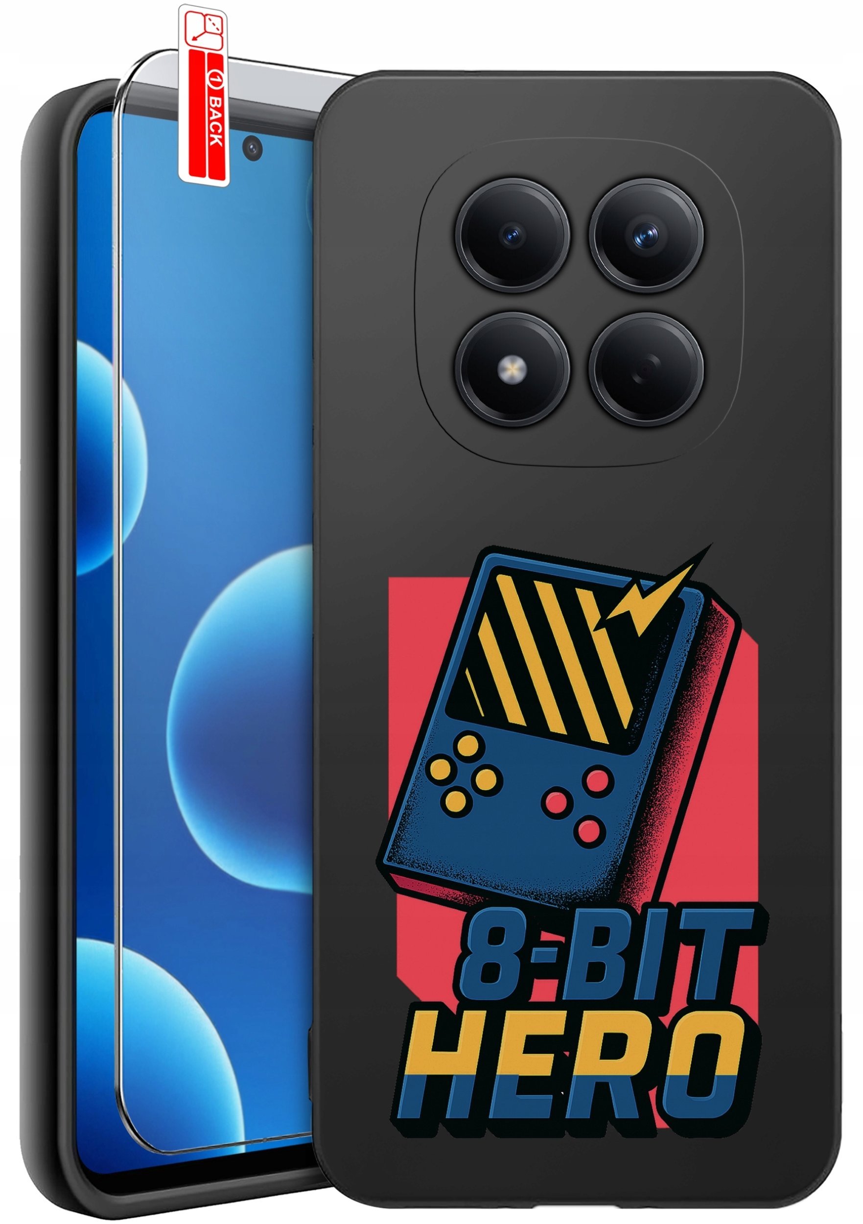 krainaGSM Etui Do Xiaomi Redmi Note 15 Pro 5G Wzory Silikonowe Matt Case + Szkło