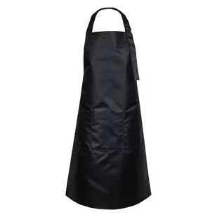 Fartuch fryzjerski wodoodporny czarny - Odzież robocza - miniaturka - grafika 1