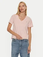 Koszulki i topy damskie - Tommy Hilfiger T-Shirt WW0WW44177 Różowy Regular Fit - miniaturka - grafika 1