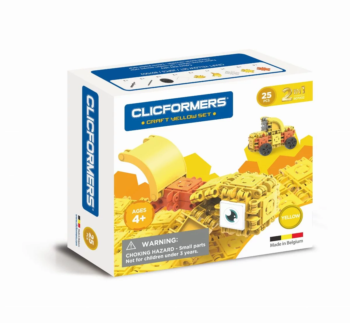 Klocki CLICFORMERS Craft set żółty 25el 807002