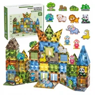 Klocki - Magnetyczne Klocki Konstrukcyjne Dla Dzieci Zoo Zwierzątka Figurki 116 El - miniaturka - grafika 1