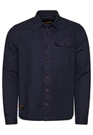 Bluzy męskie - Superdry Vintage Military Shirt Bluza męska, francuskiej marynarki wojennej, M - miniaturka - grafika 1