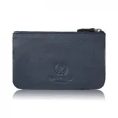 Etui na klucze - ETUI NA KLUCZE SKÓRZANE GRANATOWE POJEMNE ZE SKÓRY NATURALNEJ LICOWEJ PAOLO PERUZZI T-51-NDB - miniaturka - grafika 1