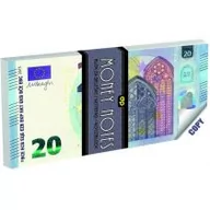 Szkolne artykuły papiernicze - Notes 20 Euro 70 kartek - miniaturka - grafika 1