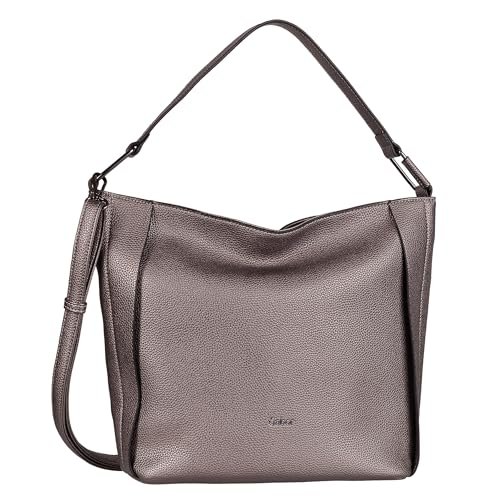 Gabor bags Brianne Hobo Bag damska torba na ramię, średnia, srebro, m