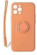 Etui i futerały do telefonów - Mocco Pastel Ring Silicone Back Case for Xiaomi Redmi Note 9T Orange - miniaturka - grafika 1
