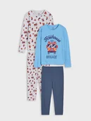 Piżamy chłopięce - Sinsay - Piżamy dwuczęściowe 2 pack - niebieski - miniaturka - grafika 1