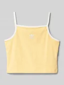 Koszulki dla dziewczynek - Top na ramiączkach o kroju slim fit z mieszanki bawełny - miniaturka - grafika 1