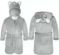 Okrycia kąpielowe dla dzieci - Szlafrok dziecięcy M 120 szary myszka - miniaturka - grafika 1