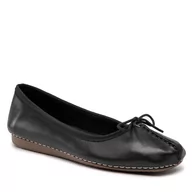 Baleriny - Clarks Baleriny Freckle Ice 203529294 Black Leather - miniaturka - grafika 1