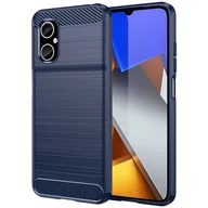 Etui i futerały do telefonów - Hurtel Carbon Case etui Xiaomi Redmi Note 11E /Redmi 10 5G / Redmi 10 Prime+ 5G / Poco M4 5G elastyczny silikonowy karbonowy pokrowiec niebieskie - miniaturka - grafika 1