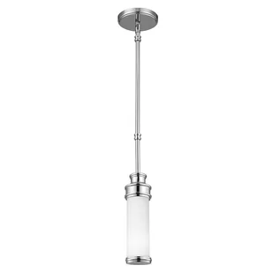 Feiss LAMPA wisząca FE/PAYNE/MPBATH łazienkowa OPRAWA w stylu angielskim zwis LED 3,5W tuba IP44 chrom biała - Lampy sufitowe - miniaturka - grafika 1