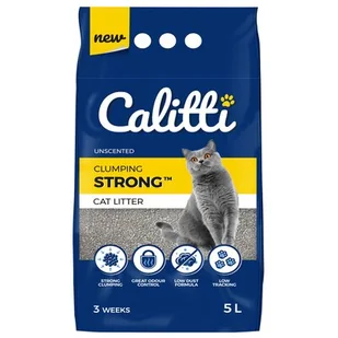 CALITTI Calitti Strong Unscented - bezzapachowy 5L - Żwirek dla kotów - miniaturka - grafika 1
