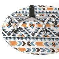 Podnóżki, podpórki, podkładki - Podkładka pod krzesło obrotowe Etniczne motywy fi100 cm - miniaturka - grafika 1