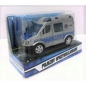 Samochody i pojazdy dla dzieci - Hipo HKG Mini Van Policja 8cm w pud p24 - miniaturka - grafika 1