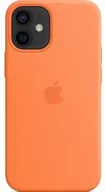 Etui i futerały do telefonów - Apple Etui silikonowe Silicone Case do iPhone 12 Mini z MagSafe, pomarańczowe - miniaturka - grafika 1