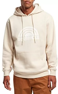 Bluzy męskie - Southpole Męska bluza z kapturem Southpole Spray Logo Hoody Hooded, Sand, L - grafika 1