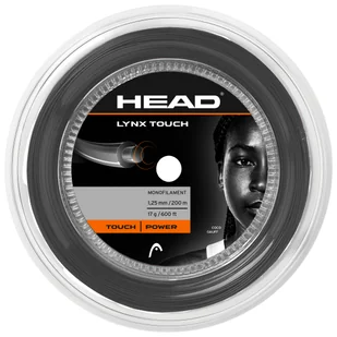 Naciąg tenisowy Head  Lynx Touch Transparent Black Reel (200 m)  1,30 mm - Tenis ziemny - miniaturka - grafika 1