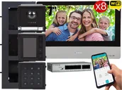 Wideodomofony - Zestaw modułowy wielorodzinny wideodomofon IP Vidos ONE 8x M2020 A2000-G/D/LCD FullHD IPS Szyfrator Podtynkowy - miniaturka - grafika 1