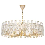 Lampy sufitowe - NOWOCZESNY ŻYRANDOL KRYSZTAŁOWY ZŁOTY FIORINA D80 - miniaturka - grafika 1