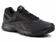 Buty sportowe męskie - Buty męskie Reebok Work N Cushion FU7355 (100001162) skórzane czarne 45,5 - miniaturka - grafika 1