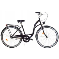 Rowery - Rower Dallas City Alu / Stal 28" 3spd - czarny - miniaturka - grafika 1