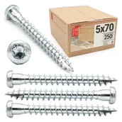 Wkręty - Wkręty do łączników ciesielskich anchor 5x70mm 250szt. - miniaturka - grafika 1