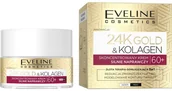 Kremy do twarzy - Eveline Gold & Ceramidy 60+, silnie naprawczy krem do twarzy, 50ml - miniaturka - grafika 1