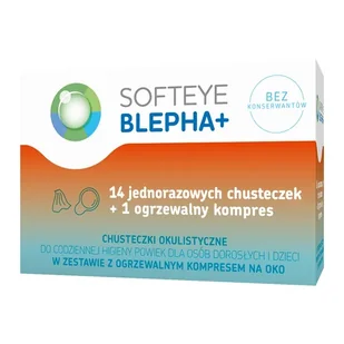 Softeye blepha+chust.okulist.x 14 szt+komp - Suplementy diety - miniaturka - grafika 1