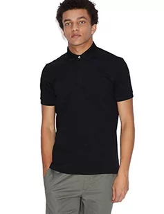 Armani Exchange Męska koszulka polo Elegance, czarny, S - Koszulki męskie - miniaturka - grafika 1