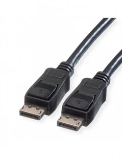 VALUE Kabel DisplayPort, DP-DP, M/M, czarny, 1,5 m - Kable komputerowe i do monitorów - miniaturka - grafika 1