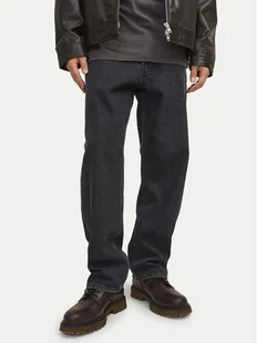 Jack&Jones Jeansy Eddie 12252764 Czarny Loose Fit - Spodnie męskie - miniaturka - grafika 1