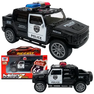 Samochód metalowy auto policyjne policja radiowóz autko model w skali 1:36. - Zabawki zdalnie sterowane - miniaturka - grafika 1