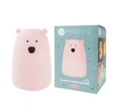 Zestawy szkolne - Lampka nocna LED RGB+WW + R/C miś duży różowy - miniaturka - grafika 1