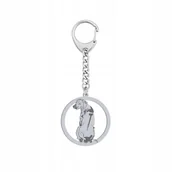 Breloki - Brelok Srebrny z Rhodesian Ridgeback 925 Prezent Kobieta DEDYKACJA GRATIS - miniaturka - grafika 1