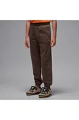 Spodnie i spodenki dla chłopców - Spodnie dla dużych dzieci Jordan Brooklyn Fleece - Brązowy - Nike - miniaturka - grafika 1