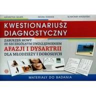 Książki medyczne - Harmonia Szłapa Katarzyna, Tomasik Iwona, Wrzesiński Sławomir Kwestionariusz diagnostyczny zaburzeń mowy ze szczególnym uwzględnieniem afazji i dysartrii dla młodzieży i dorosłych. Materiały do badania - miniaturka - grafika 1