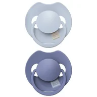 Smoczki uspokajające - Smoczek silikonowy dynamiczny LOVI Prime 6-18m 2 szt. Baby Blue/Blue z etui - miniaturka - grafika 1