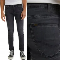 Spodnie męskie - Lee MALONE SKINNY Dark Side SZARE RURKI W30 L32 - miniaturka - grafika 1