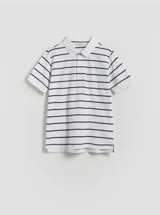 Reserved - T-shirt polo - biały - Koszulki dla chłopców - miniaturka - grafika 1