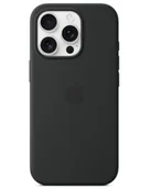 Etui i futerały do telefonów - Apple Etui iPhone 16 Pro Max Silicone MagSafe - Czarne - miniaturka - grafika 1