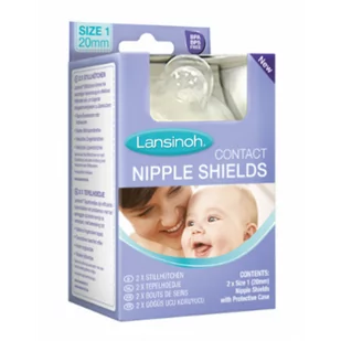 Sensimed Lansinoh Osłonki laktacyjne w rozmiarze 20 mm 2 sztuki 0000000 - Akcesoria do karmienia - miniaturka - grafika 1