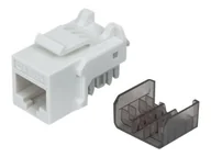 Pozostałe akcesoria sieciowe - INTELLINET Cat6a Keystone Jack RJ45 10 Gigabit UTP white - miniaturka - grafika 1