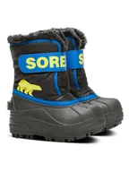 Botki damskie - Sorel Botki zimowe "Snow Commander" w kolorze czarno-niebieskim - miniaturka - grafika 1