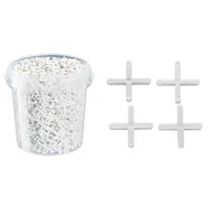 Narzędzia glazurnicze - Krzyżyki dystansowe 1 mm 1800 sztuk w wiaderku Hardy - miniaturka - grafika 1