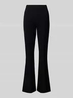 Spodnie damskie - Spodnie dresowe o rozkloszowanym kroju z mieszanki wiskozy model ‘TOC’ - miniaturka - grafika 1