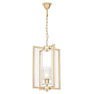 Manhattan lampa wisząca loft złota LDP 8012-1 (GD) Lumina Deco - Lampy sufitowe - miniaturka - grafika 1